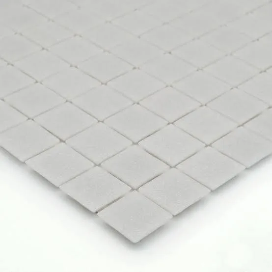 Tessere di mosaico vetroso bianco