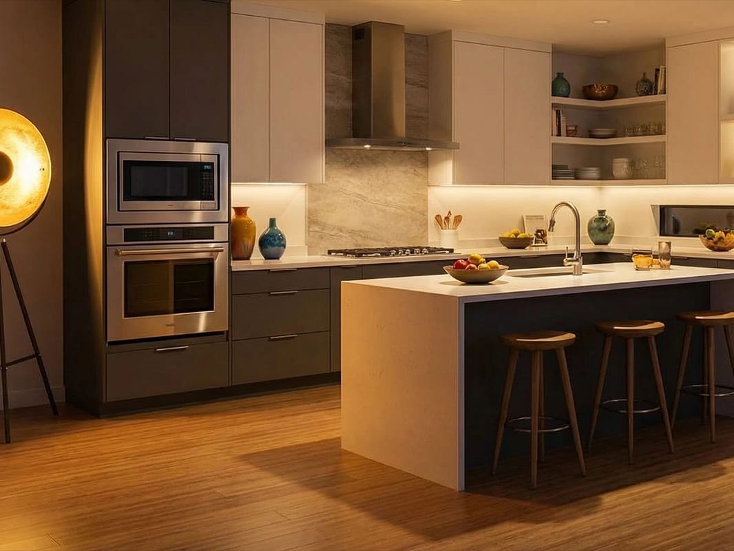 Cucina moderna pavimento bamboo